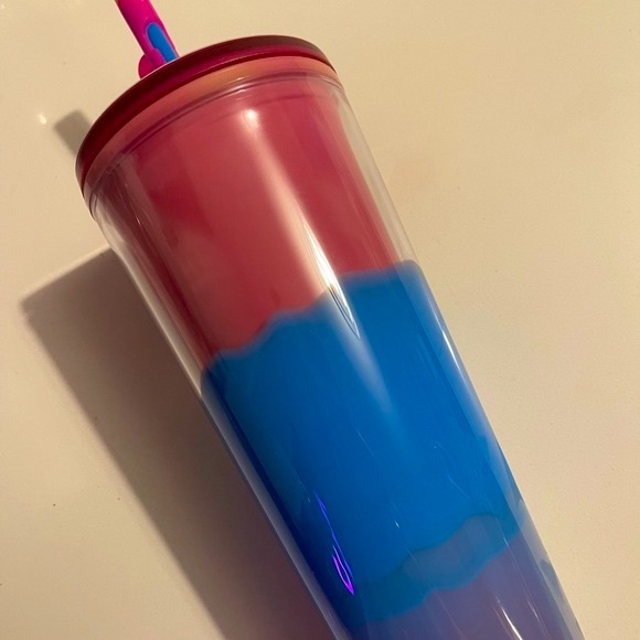 NWT💙Starbucks 2023 Citrus Color Changing Venti Tumbler with 2 Swirl Straws - Picture 9 of 11